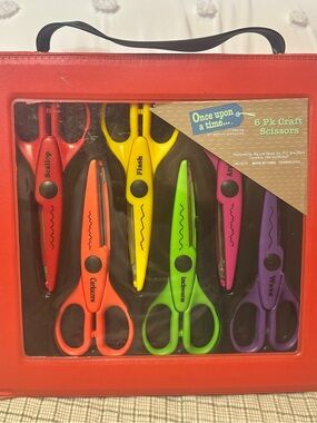 Once Upon a Time 6-Pack Decorative Craft Scissors - Assorted Colors